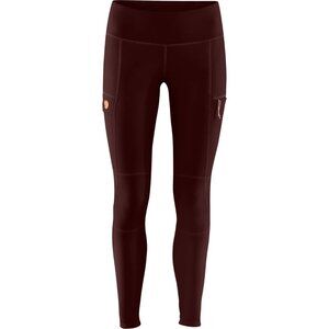 NWT Fjallraven Abisko Trail Tights in Dark Garnet